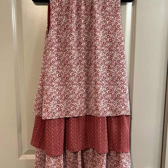 Tularosa Red and White Floral Midi Dress - Picture 5 of 5